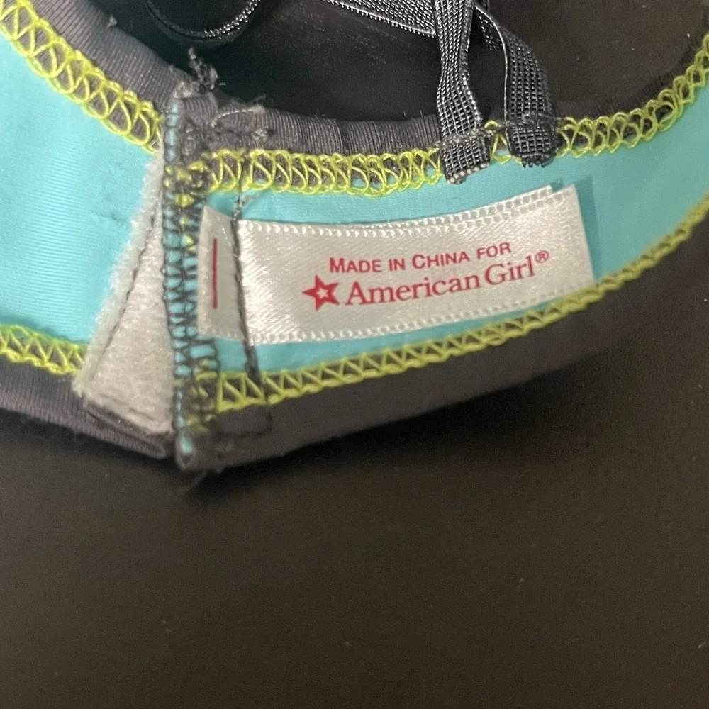 American Girl Items Set Hanger, Bottles, Cheer Top, Bib